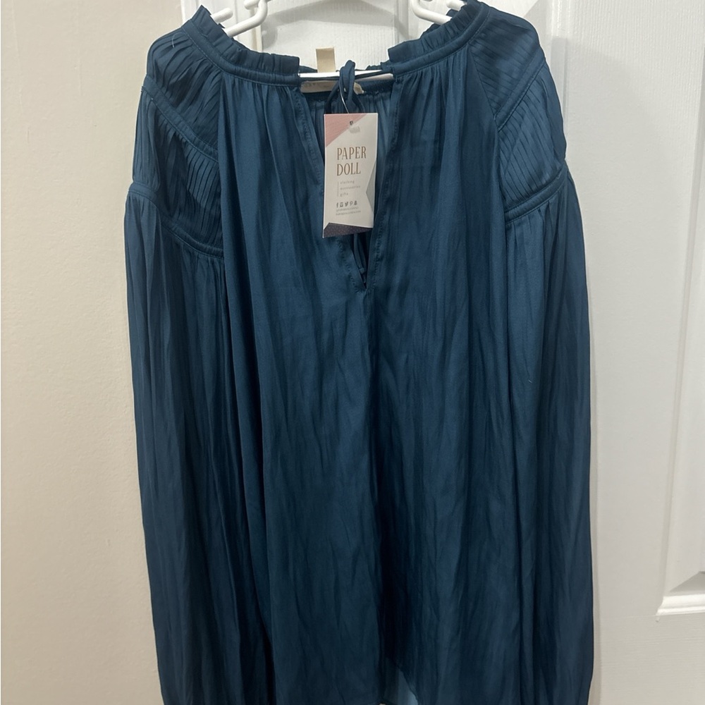 Paper Doll Teal Shirt